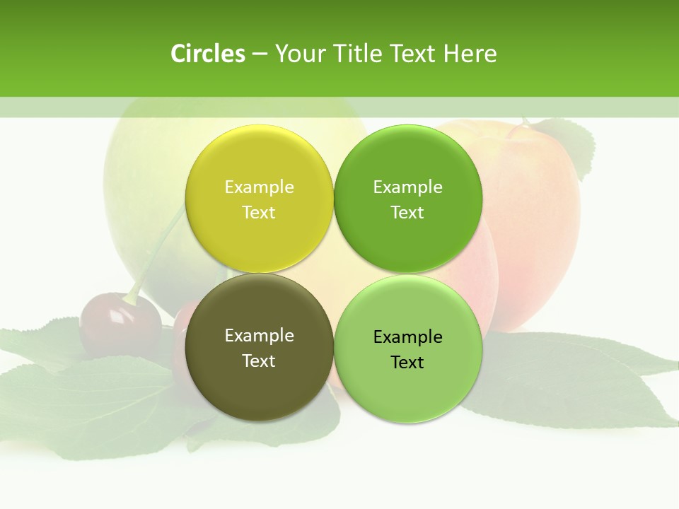 Yellow Leaves Apples PowerPoint Template