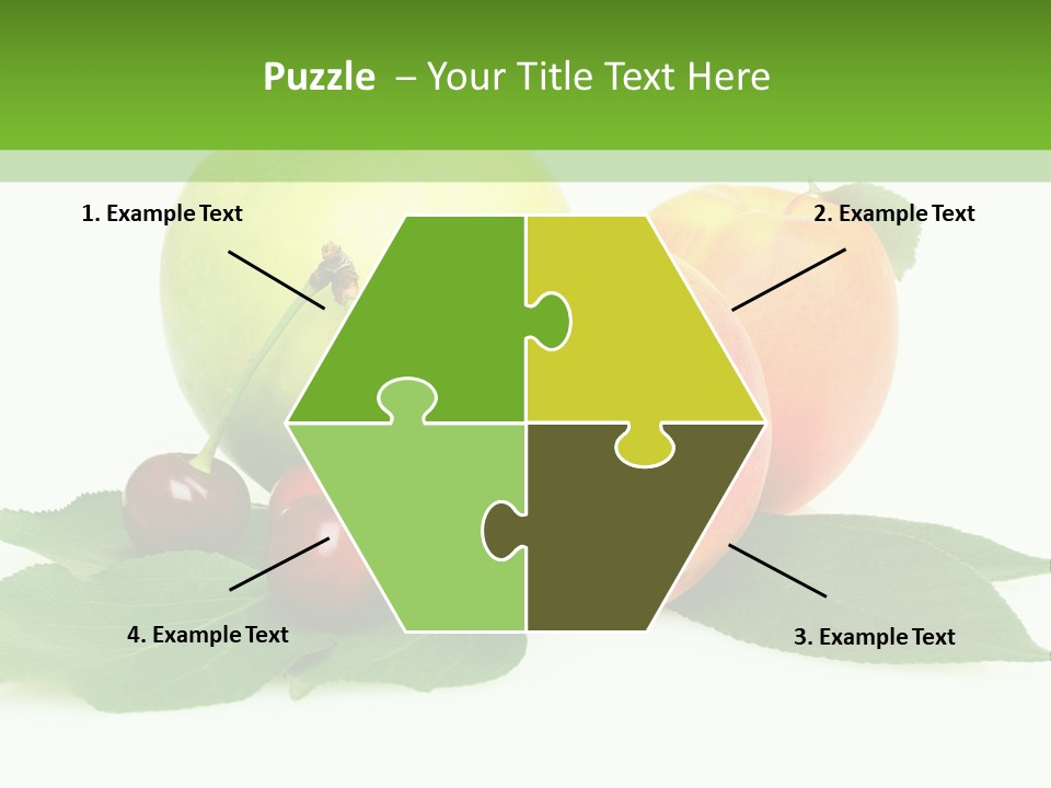 Yellow Leaves Apples PowerPoint Template