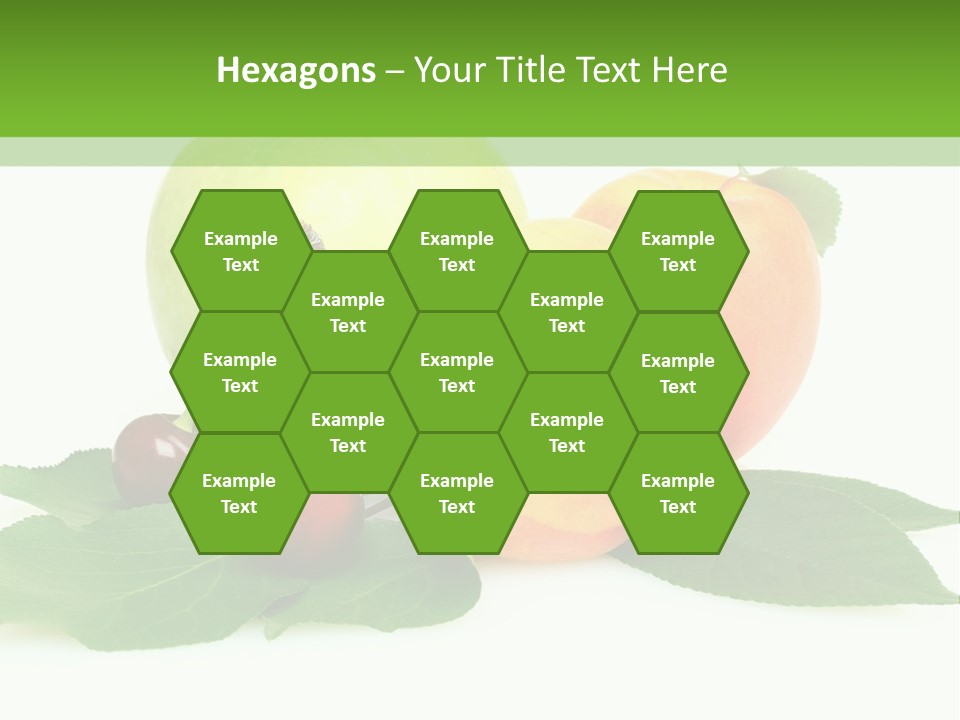 Yellow Leaves Apples PowerPoint Template