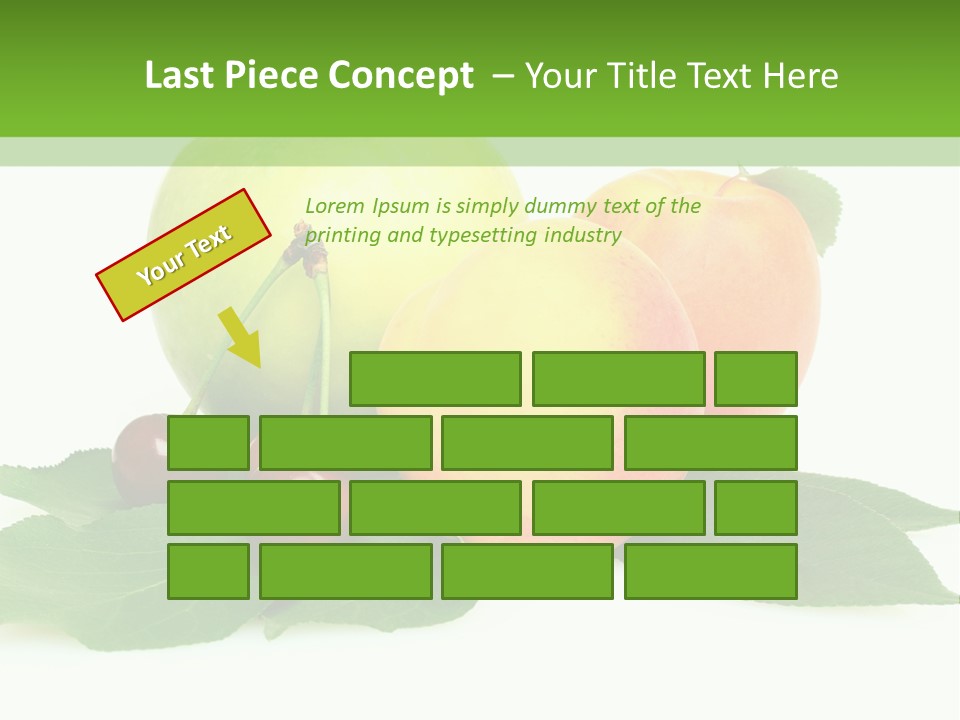 Yellow Leaves Apples PowerPoint Template