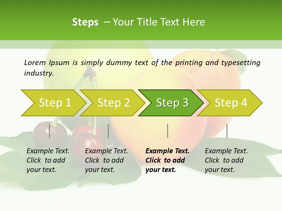 Yellow Leaves Apples PowerPoint Template