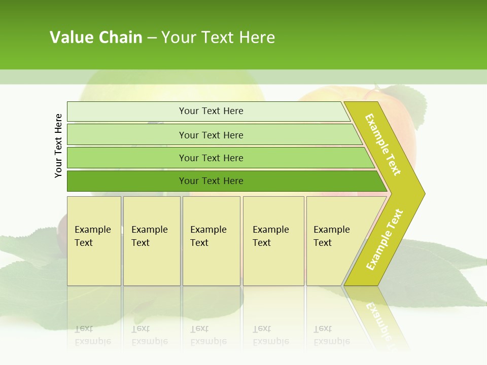 Yellow Leaves Apples PowerPoint Template
