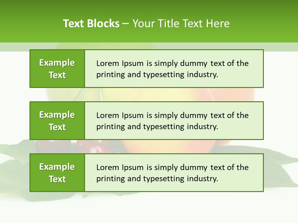 Yellow Leaves Apples PowerPoint Template