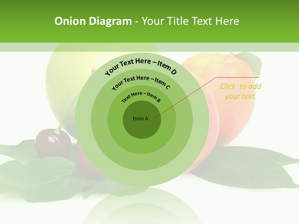 Yellow Leaves Apples PowerPoint Template