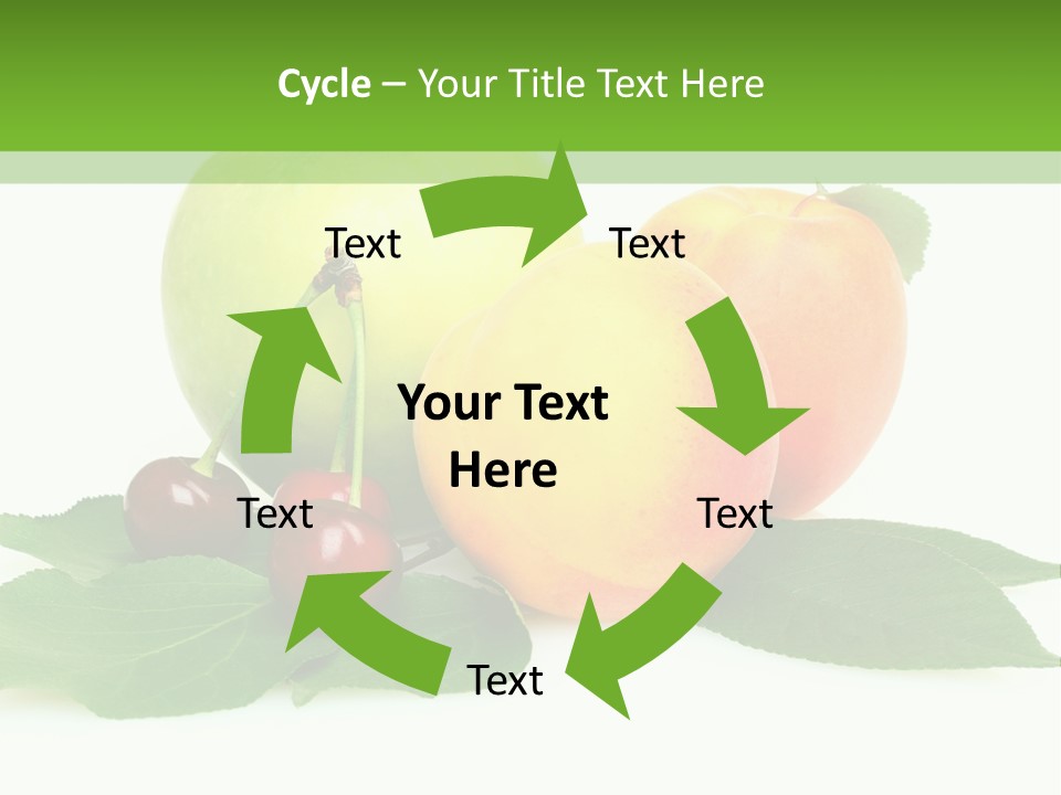 Yellow Leaves Apples PowerPoint Template