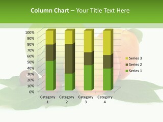 Yellow Leaves Apples PowerPoint Template