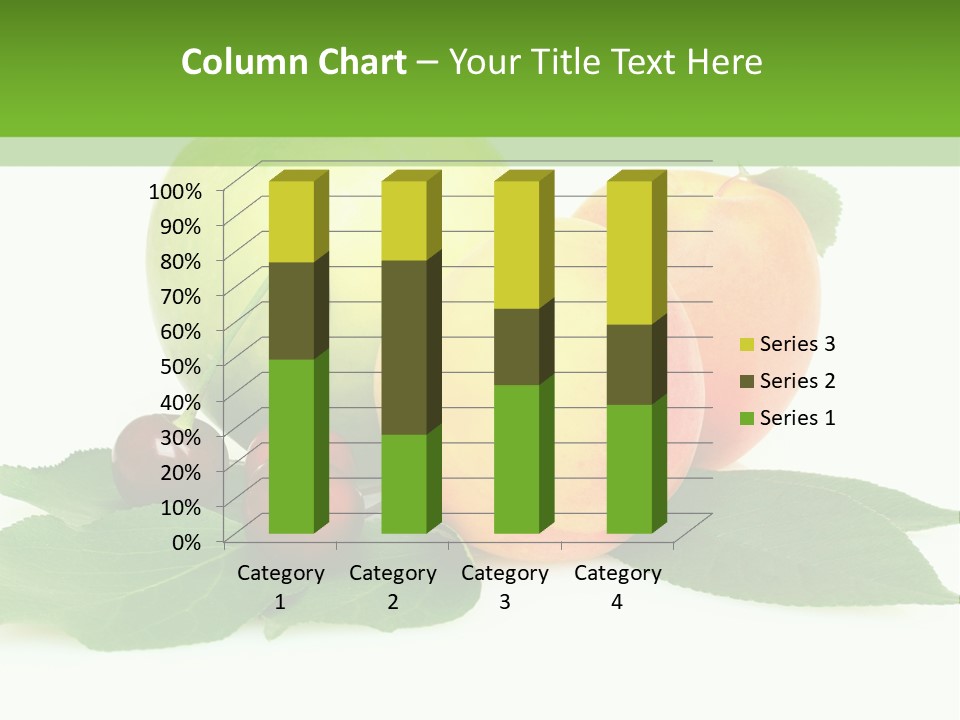 Yellow Leaves Apples PowerPoint Template
