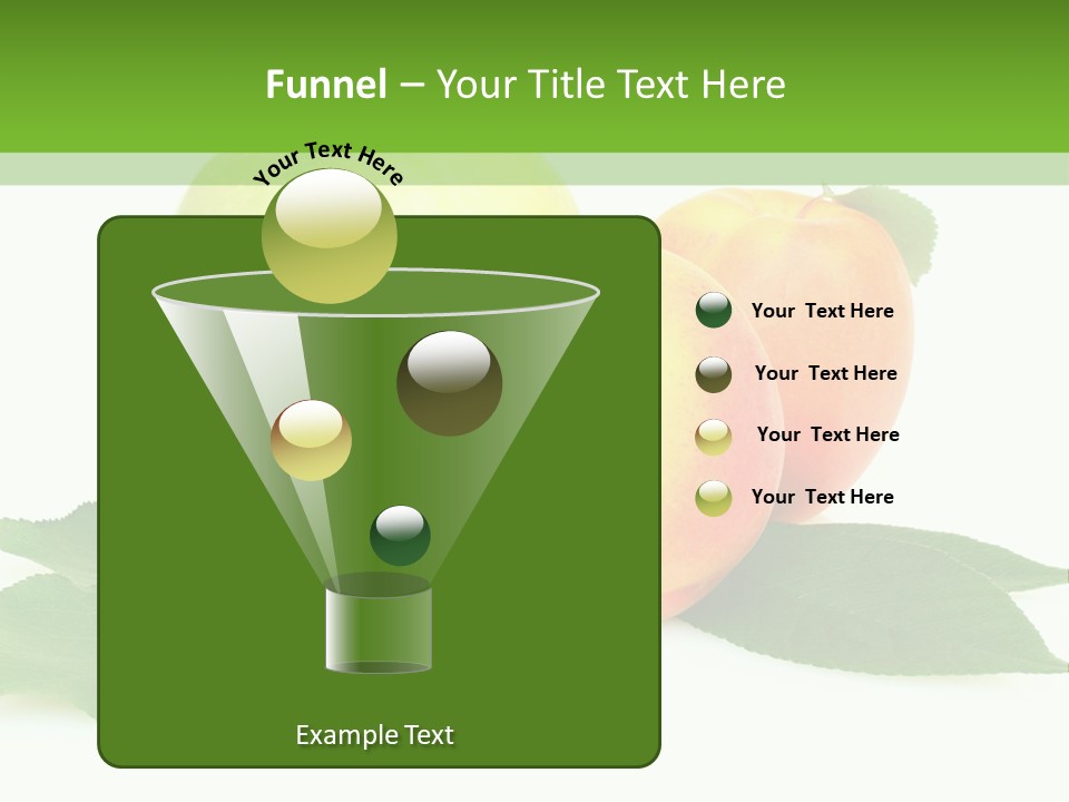 Yellow Leaves Apples PowerPoint Template