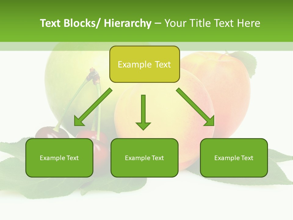 Yellow Leaves Apples PowerPoint Template