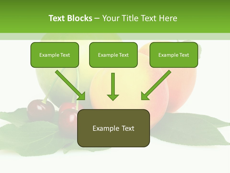 Yellow Leaves Apples PowerPoint Template