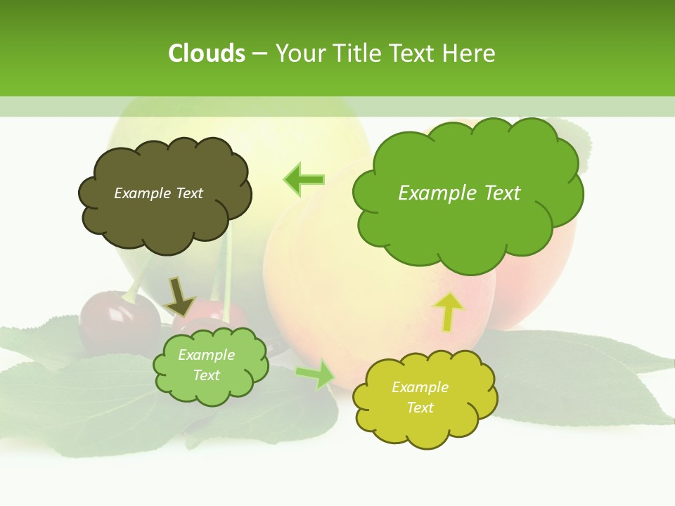Yellow Leaves Apples PowerPoint Template