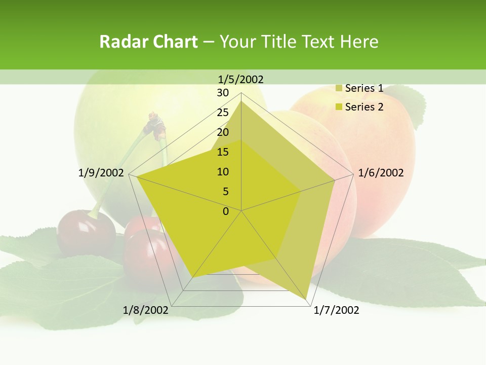 Yellow Leaves Apples PowerPoint Template