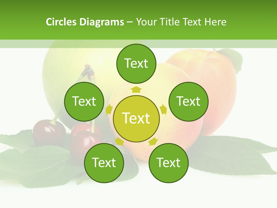 Yellow Leaves Apples PowerPoint Template