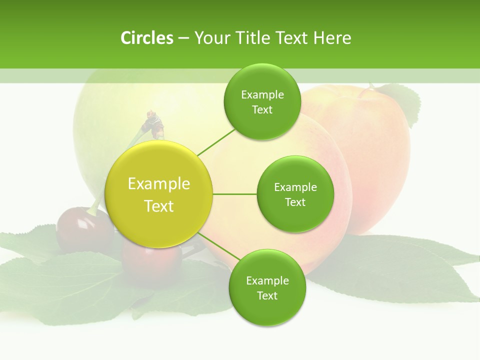 Yellow Leaves Apples PowerPoint Template