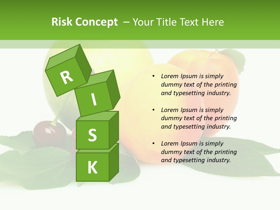 Yellow Leaves Apples PowerPoint Template