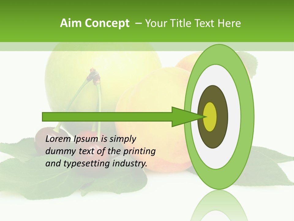 Yellow Leaves Apples PowerPoint Template