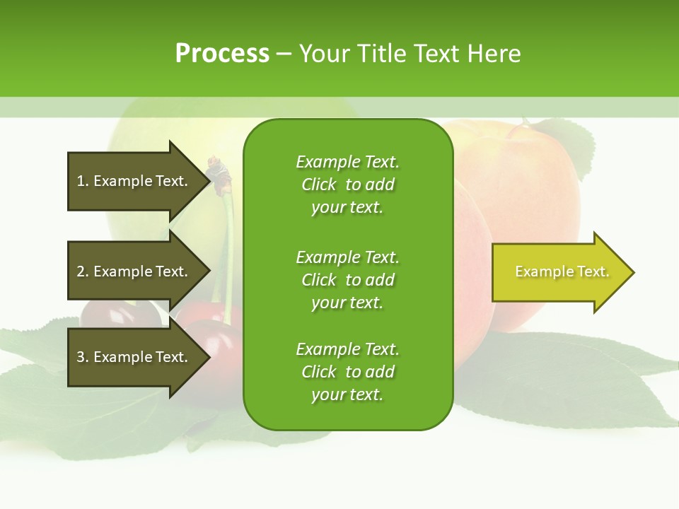 Yellow Leaves Apples PowerPoint Template