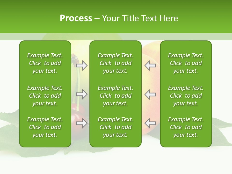 Yellow Leaves Apples PowerPoint Template