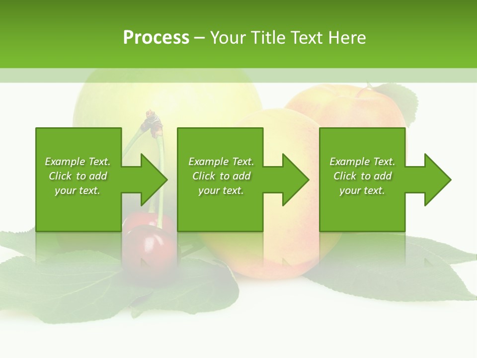 Yellow Leaves Apples PowerPoint Template