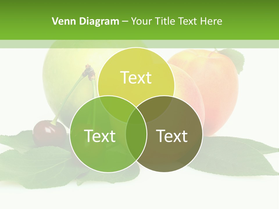 Yellow Leaves Apples PowerPoint Template