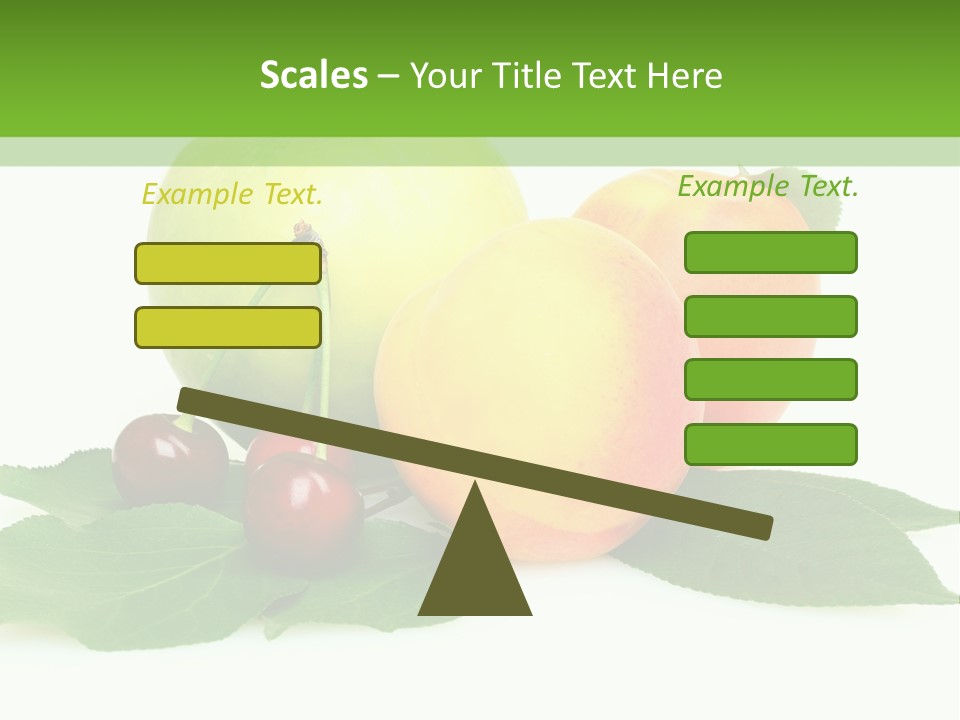 Yellow Leaves Apples PowerPoint Template