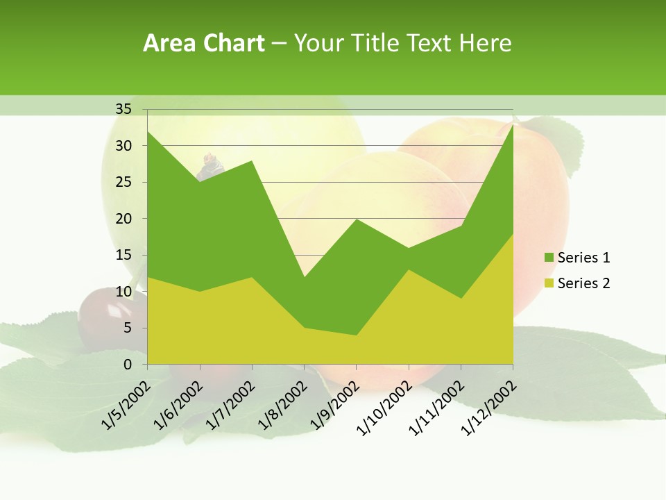 Yellow Leaves Apples PowerPoint Template
