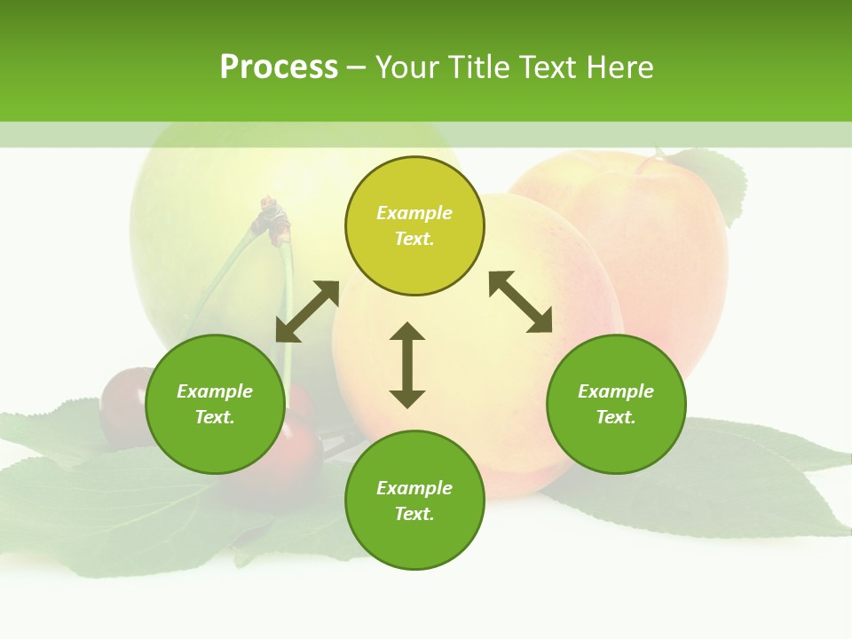 Yellow Leaves Apples PowerPoint Template