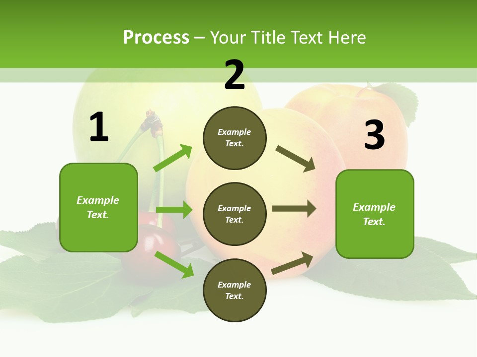 Yellow Leaves Apples PowerPoint Template