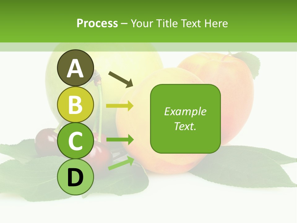 Yellow Leaves Apples PowerPoint Template