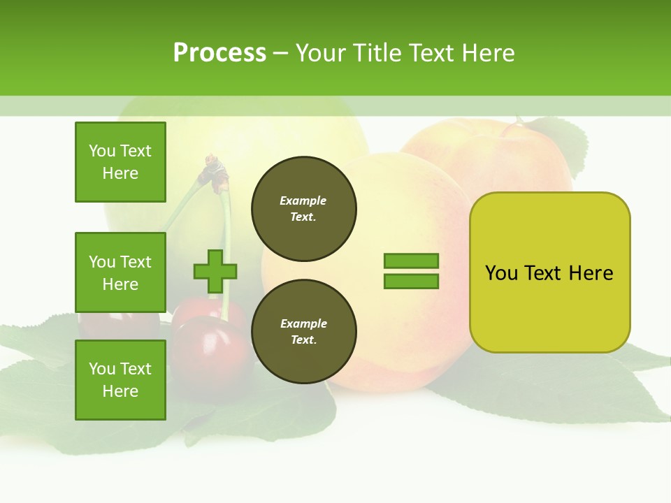 Yellow Leaves Apples PowerPoint Template