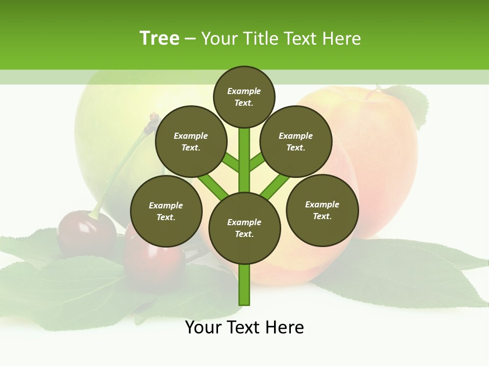 Yellow Leaves Apples PowerPoint Template