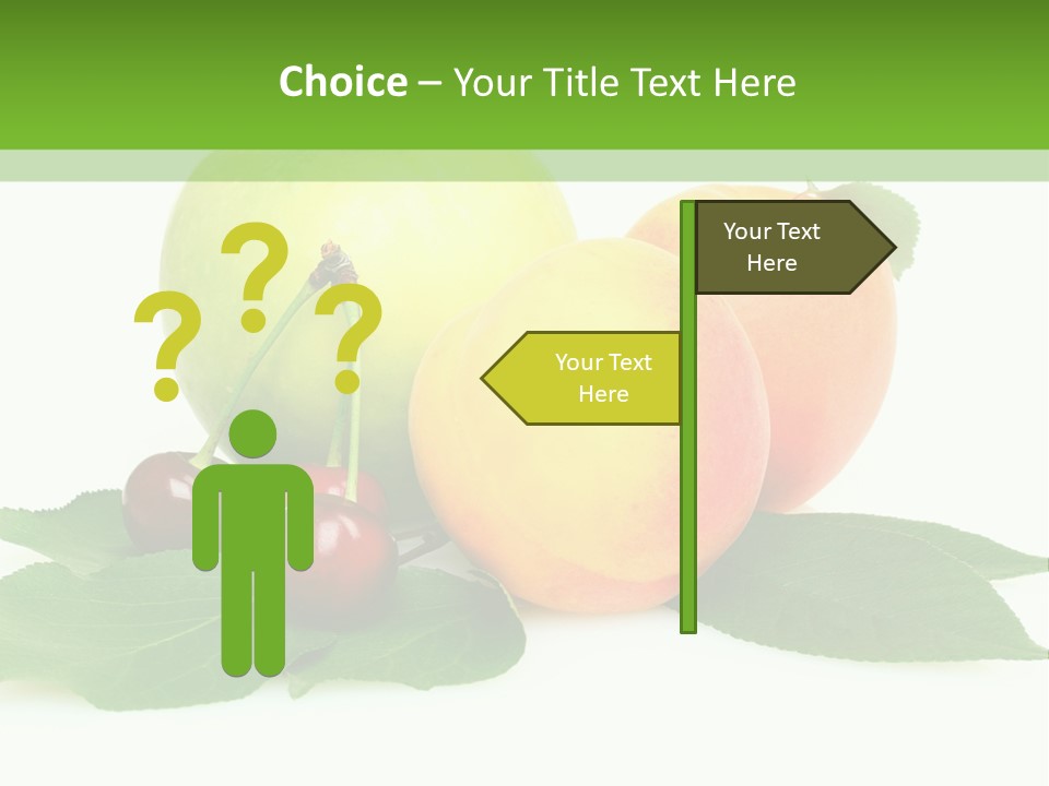 Yellow Leaves Apples PowerPoint Template