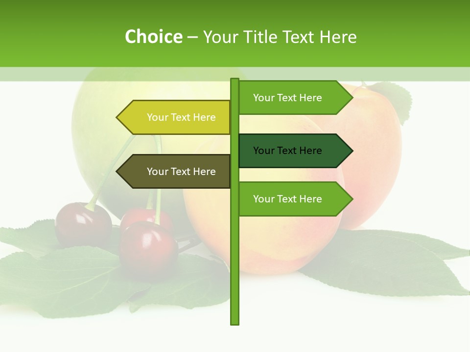 Yellow Leaves Apples PowerPoint Template