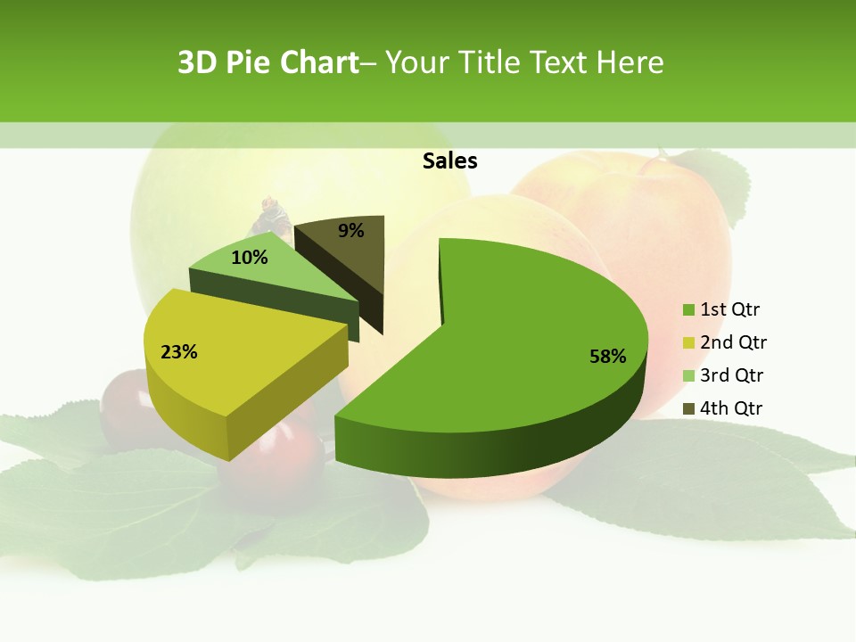Yellow Leaves Apples PowerPoint Template
