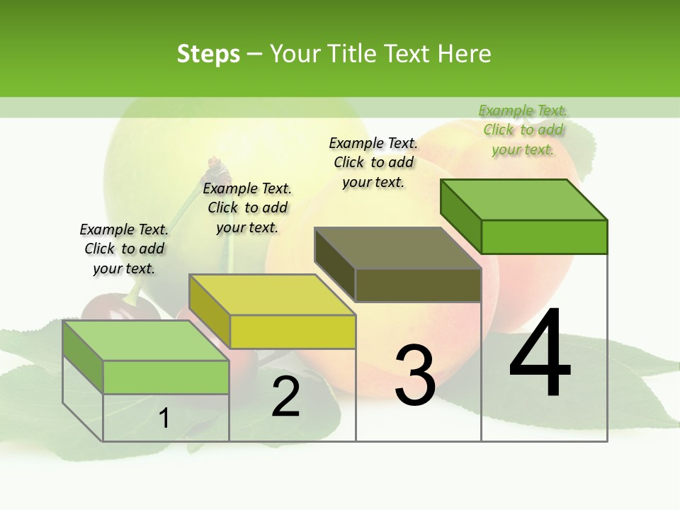 Yellow Leaves Apples PowerPoint Template