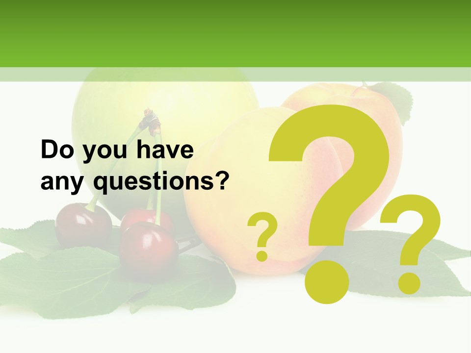 Yellow Leaves Apples PowerPoint Template