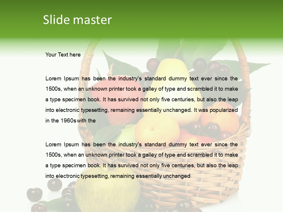 Product Summer Vitamin PowerPoint Template