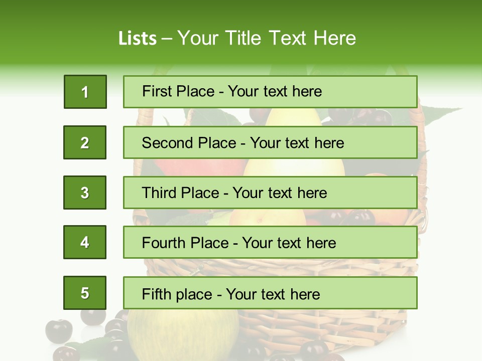 Product Summer Vitamin PowerPoint Template