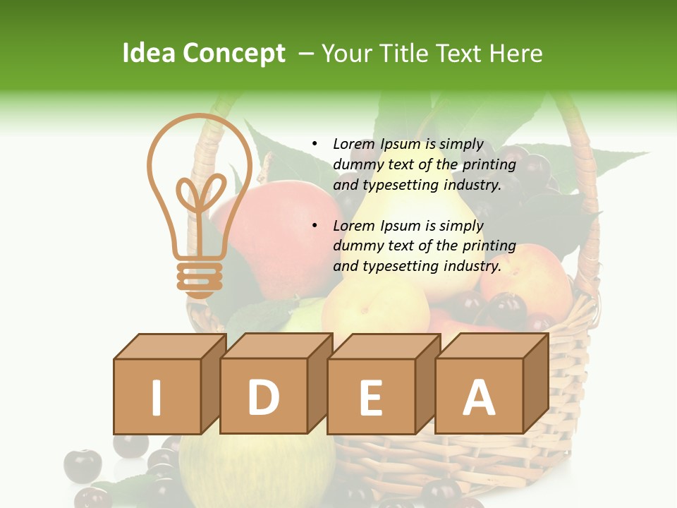 Product Summer Vitamin PowerPoint Template