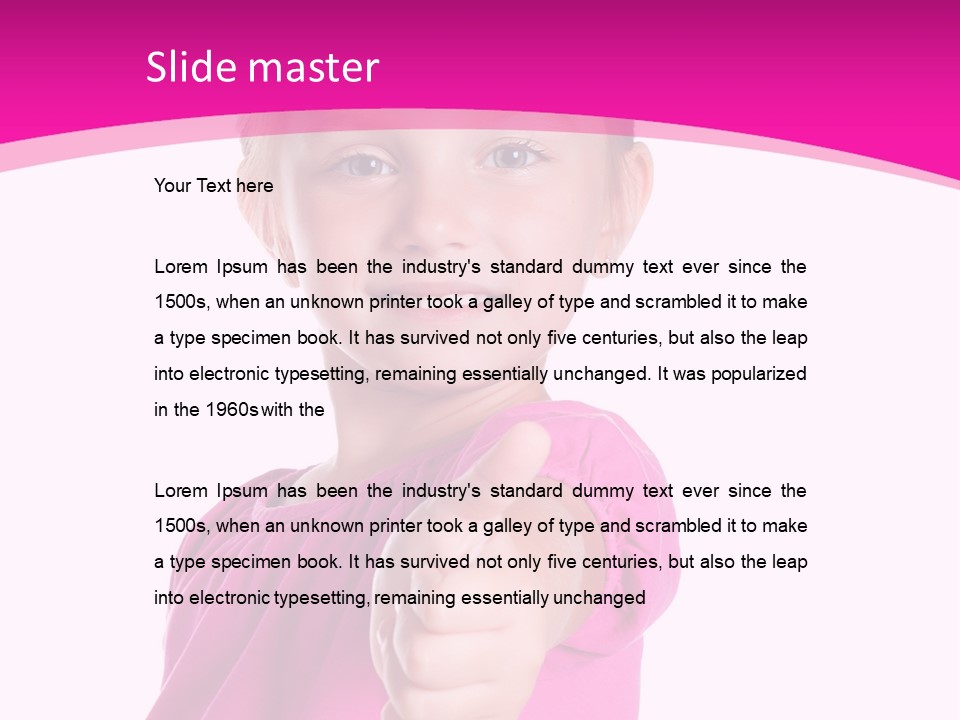 Expression Kid Blond PowerPoint Template