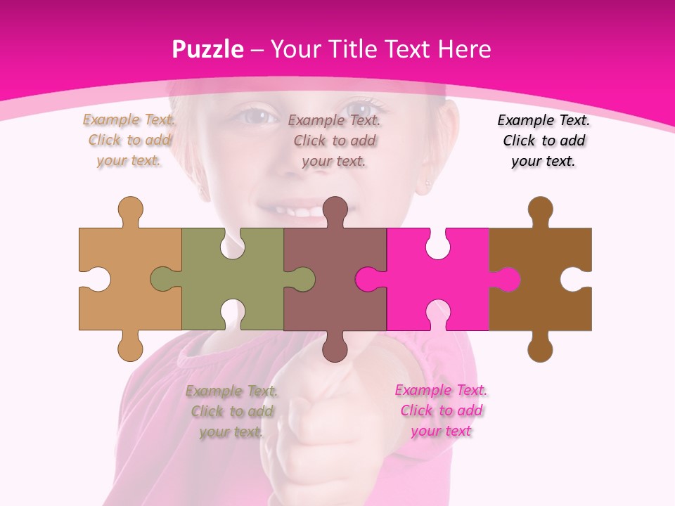 Expression Kid Blond PowerPoint Template