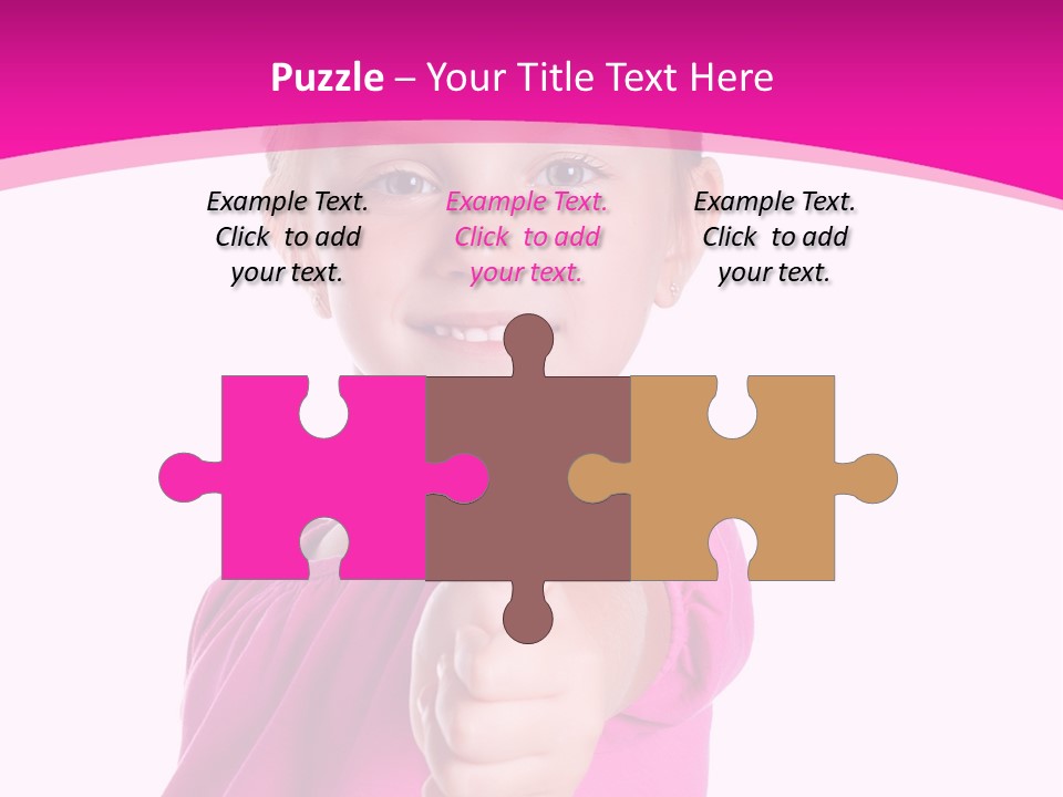 Expression Kid Blond PowerPoint Template