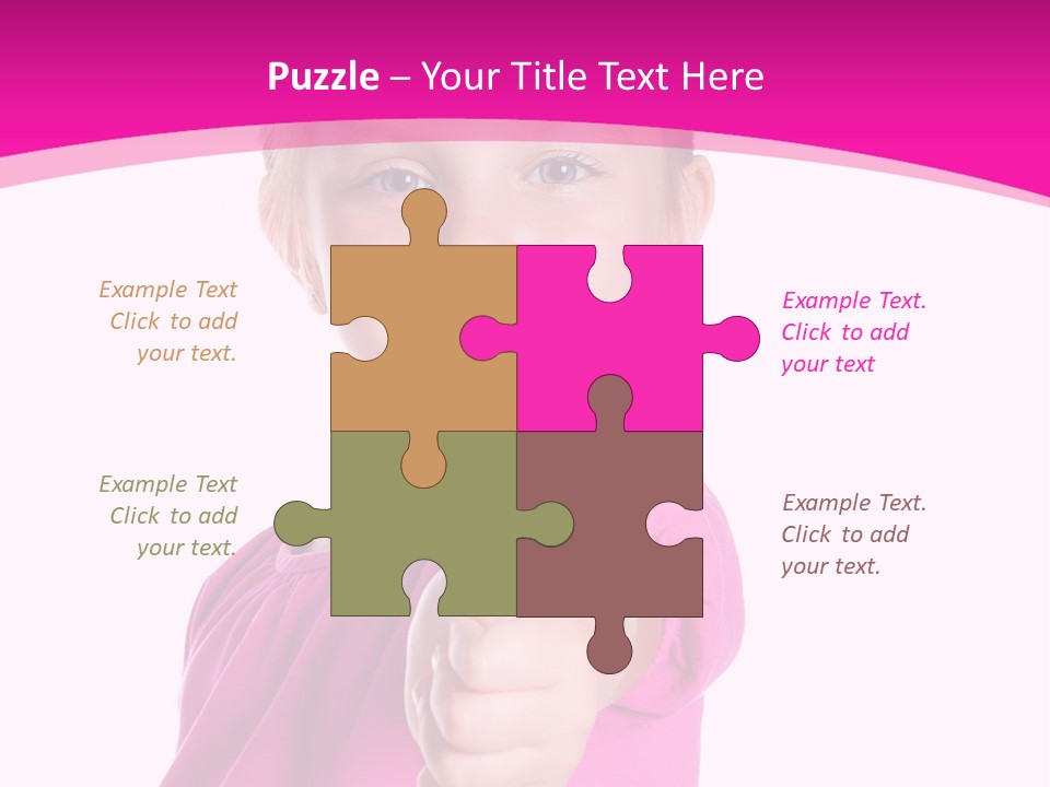 Expression Kid Blond PowerPoint Template