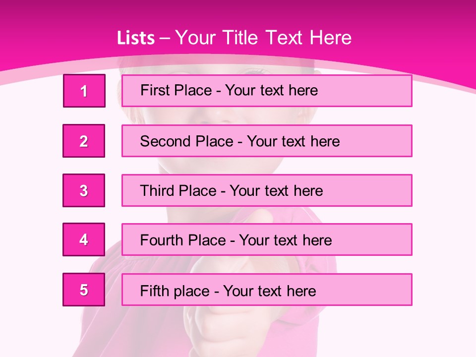 Expression Kid Blond PowerPoint Template