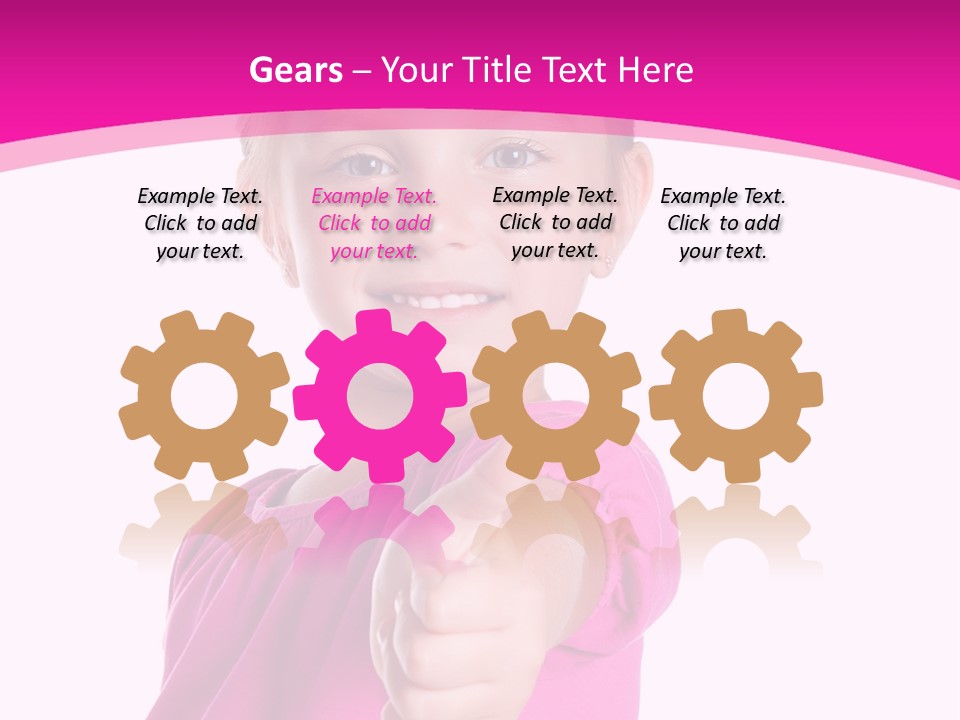 Expression Kid Blond PowerPoint Template