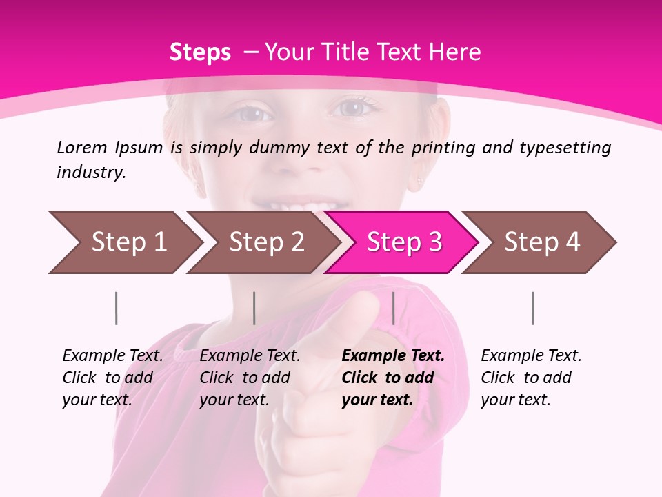 Expression Kid Blond PowerPoint Template