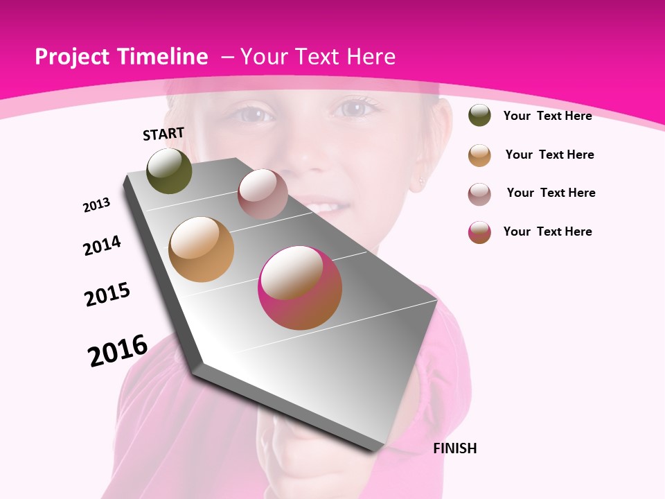 Expression Kid Blond PowerPoint Template