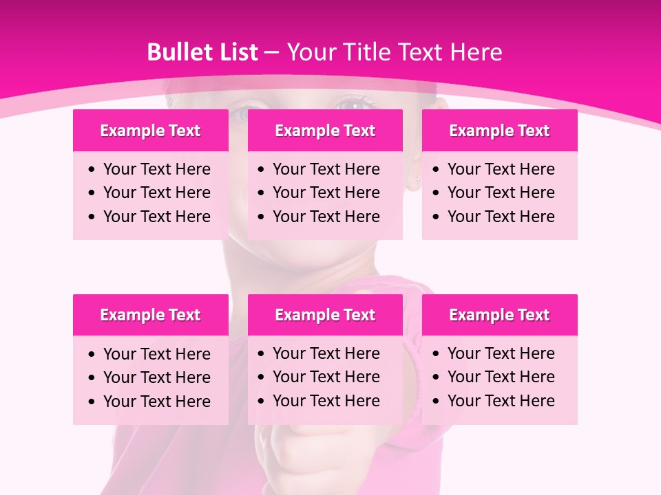 Expression Kid Blond PowerPoint Template