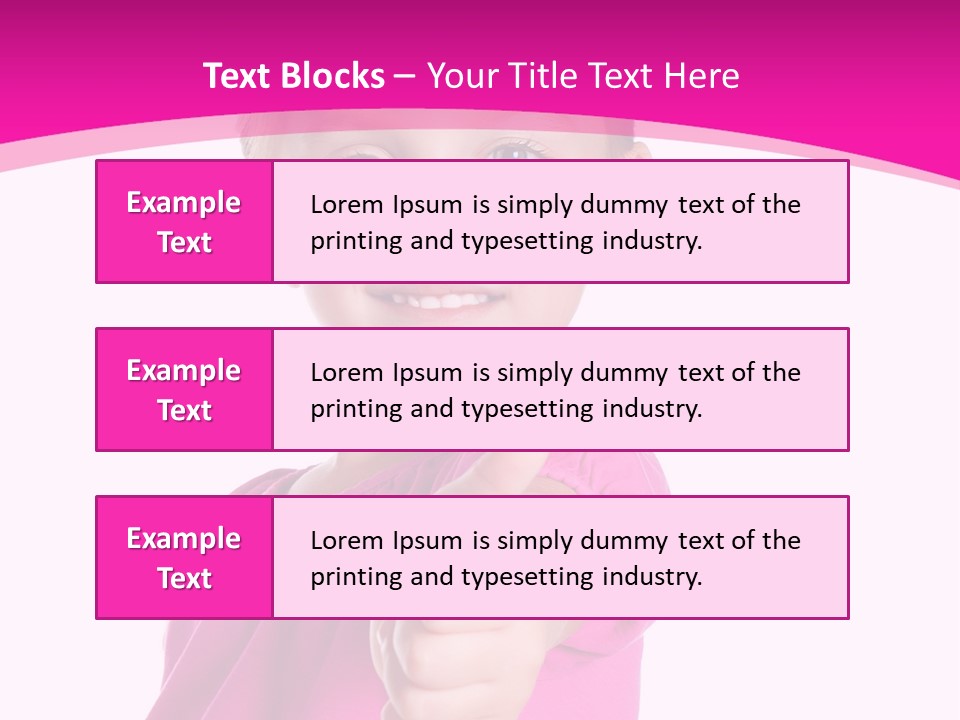 Expression Kid Blond PowerPoint Template