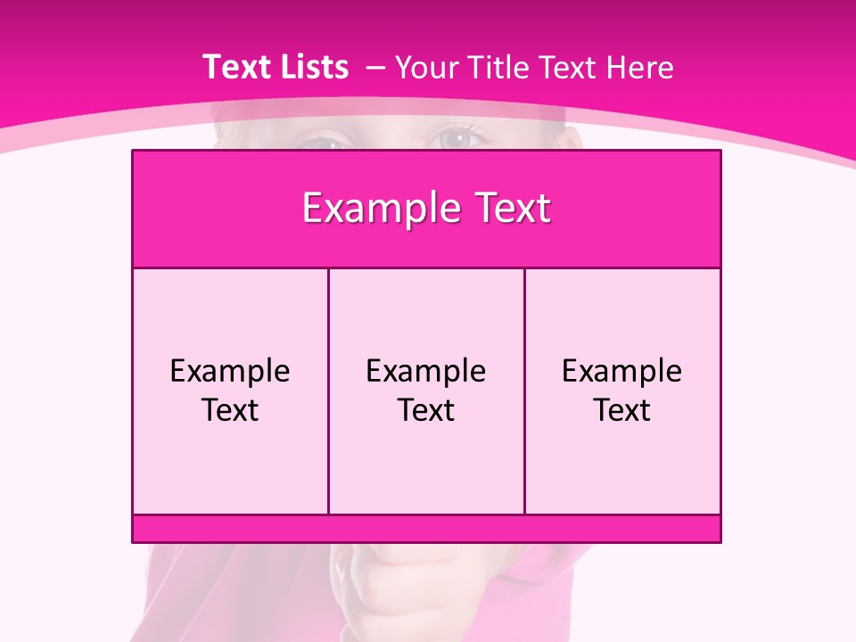 Expression Kid Blond PowerPoint Template